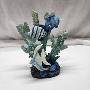 Fish Faux Coral Decor shelf sitter Under the Sea Ocean Decor V